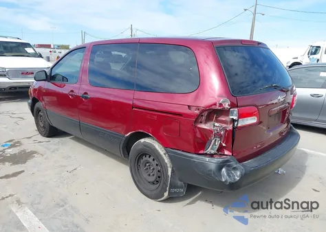 2001 Toyota Sienna Ce z USA, uszkodzony, nr VIN 4T3ZF19C31U396673